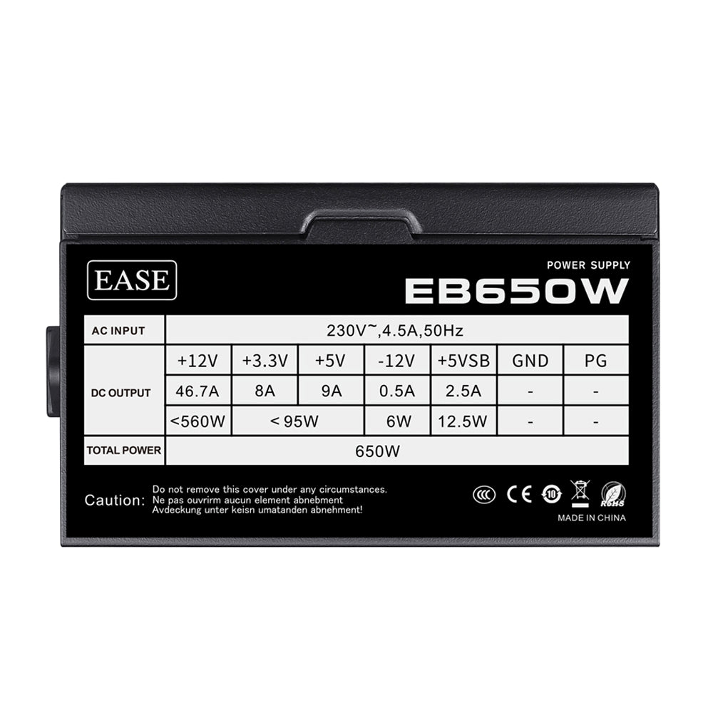 Ease Power Supply 650 Watt 80+ Bronze Ease Power Supply 650 Watt 80+ Bronze